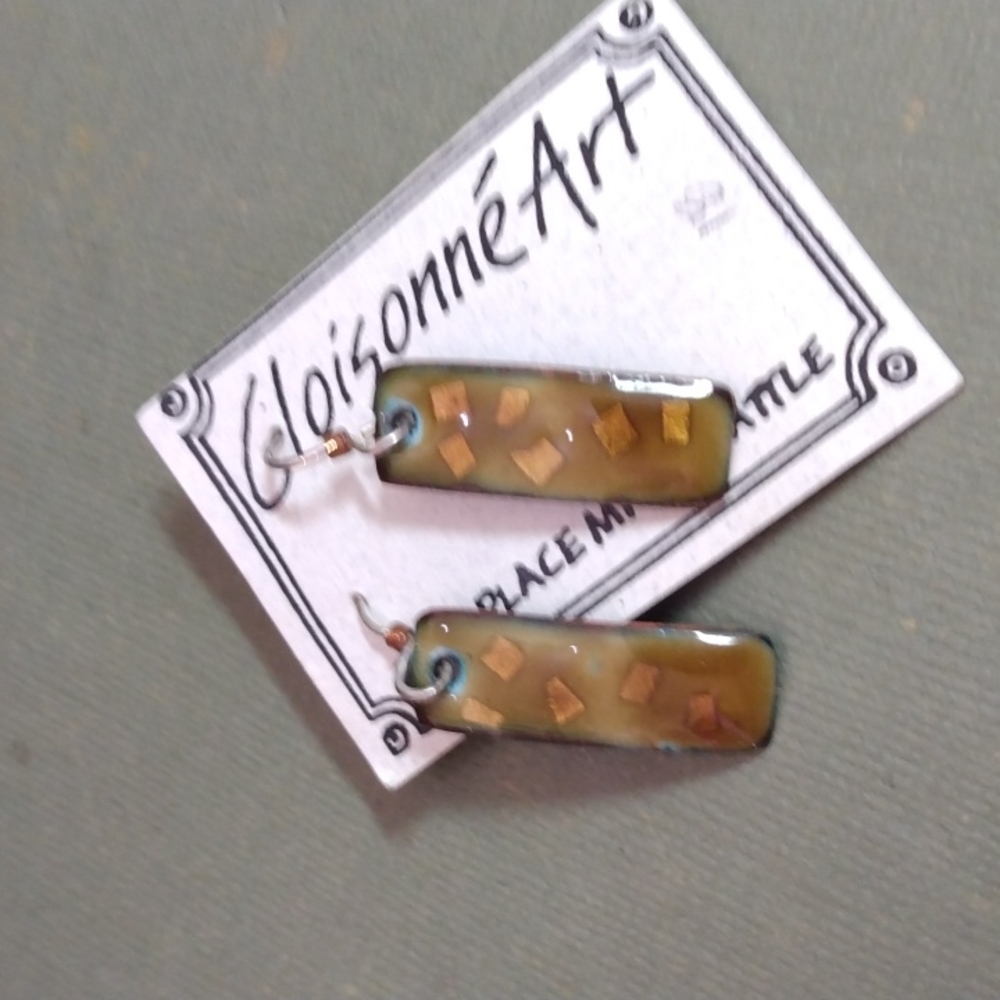 Cloisonne earrings